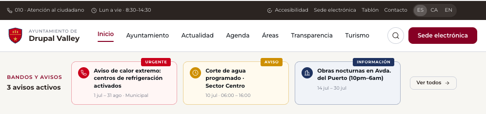 Metadrop Council — web municipal