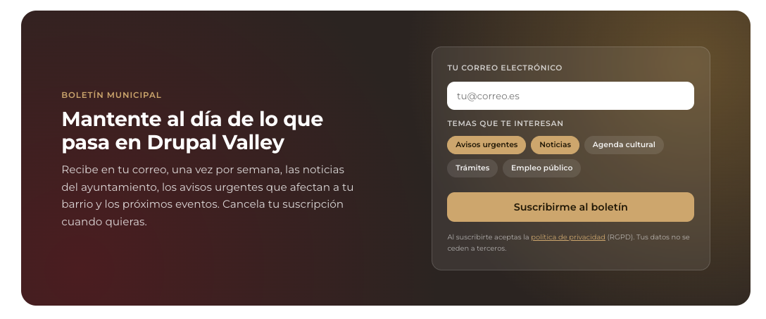 Boletín y comunicación digital