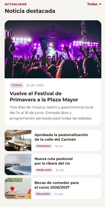 Vista móvil — noticias y actualidad