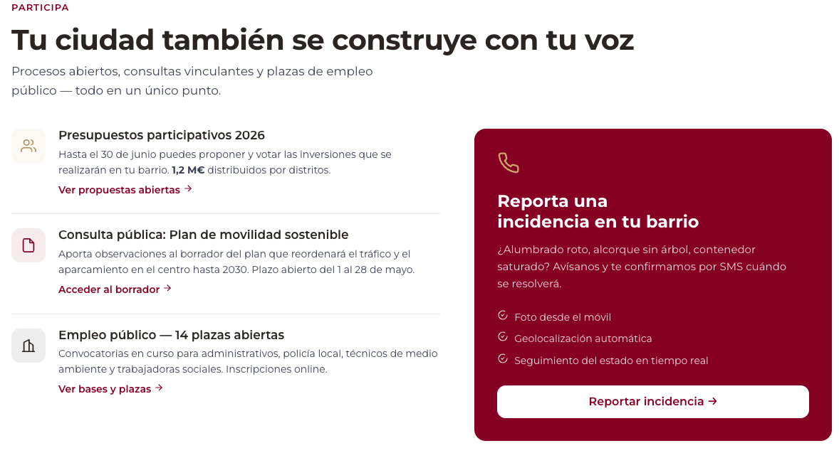 Participación y denuncias