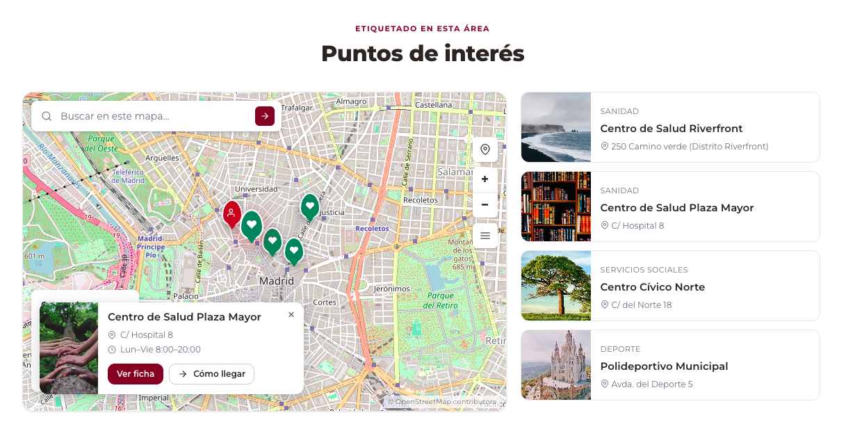 Puntos de interés